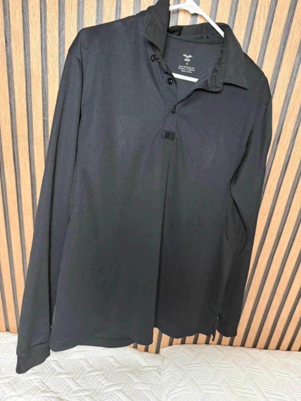 100003 Playera de Manga Larga con Cuello Tipo Polo MIER – Talla M